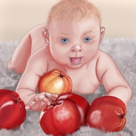 С яблочками