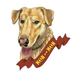 Иллюстрация  для упаковки лакомств для собак 