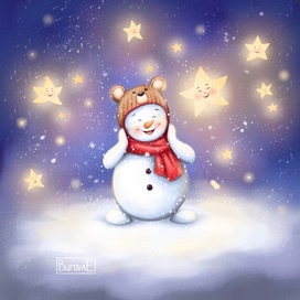 Счастливый снеговик (Happy snowman)