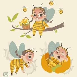 Девочка пчелка