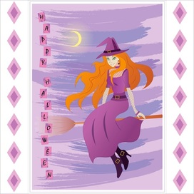 happy halloween_violet witch	