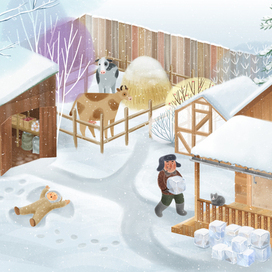 Уличный морозильник