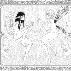 Лесной Гобелен ЧБ