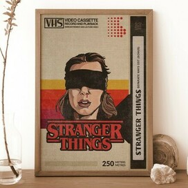 Очень странные дела - Одиннадцать в стиле VHS