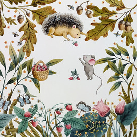 Рисунок для обложки книги "Пуговка и Топотуль"