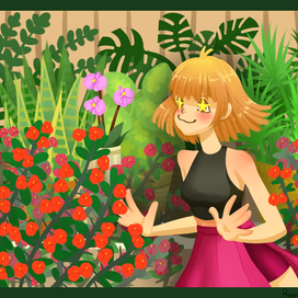 Цветочная открытка