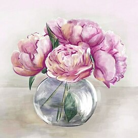 Просто пионы