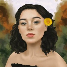 Девушка с веснушками