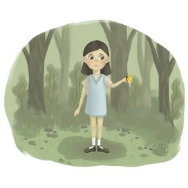 Девочка в лесу