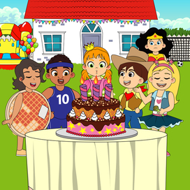 Иллюстрация к детской книге "The Hidden Hero"