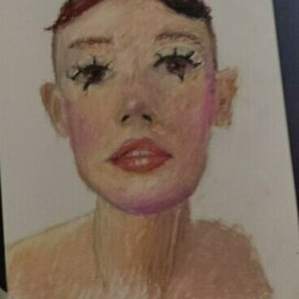 модель масляной пастелью пастелью