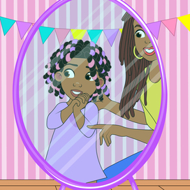 Иллюстрация к детской книге Gina’s Hair