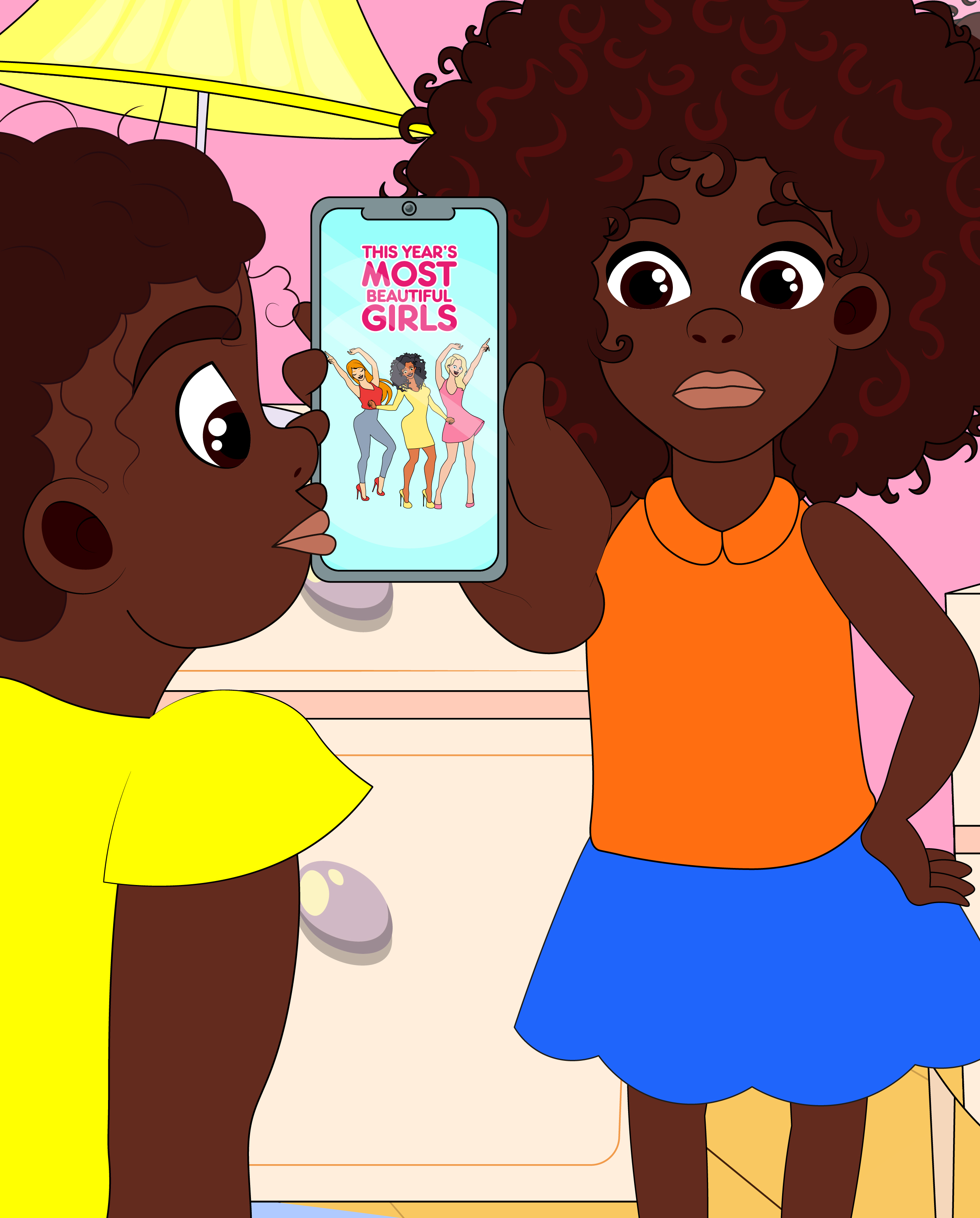 Иллюстрация к детской книге To Love Me is to Love The Skin I'm In