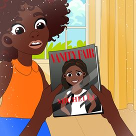 Иллюстрация к детской книге To Love Me is to Love The Skin I'm In