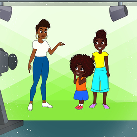 Иллюстрация к детской книге To Love Me is to Love The Skin I'm In