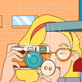 Иллюстрация к детской книге Mum and the Amazing Spider