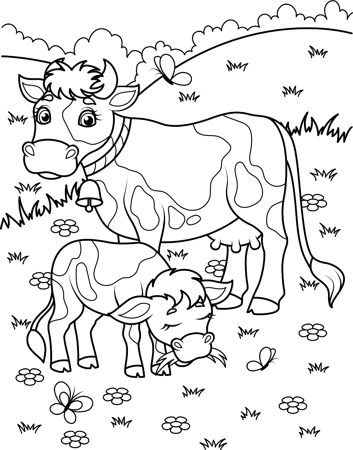 Раскраска 9785506048237 Оранжевая корова.С вырубкой в виде персонажа