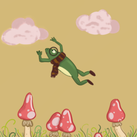 Flying frog