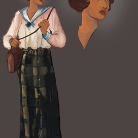 Концепт-арт персонажа для настольной игры