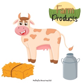 Фермерские продукты иллюстрации
