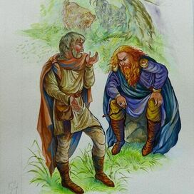 иллюстрация к главе "Трюм похищает Мьёлльнир"