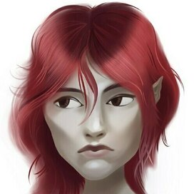 Красная эльфийка