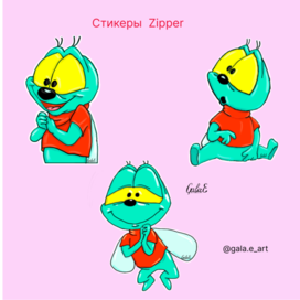 Стикеры Zipper