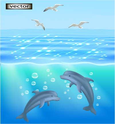 Море Векторная иллюстрация