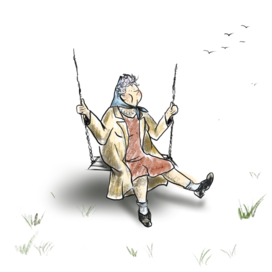 Баба на качелях