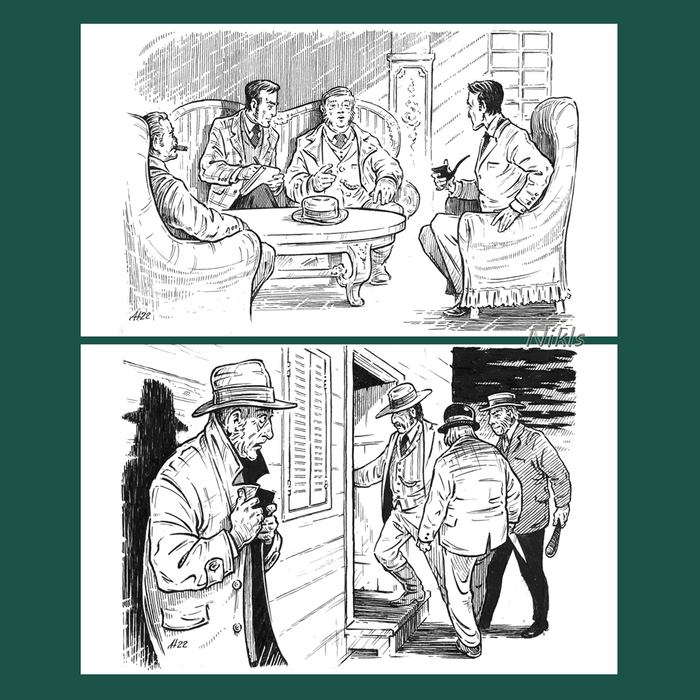 Иллюстрация А.Конан-Дойл. "Долина страха"-3 в стиле