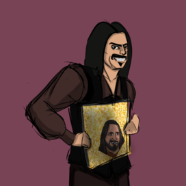 Портрет Нандора из блесток