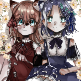 Малышка Амо и её подруга 