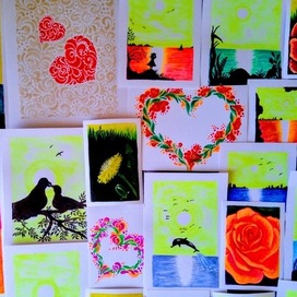 Рисунки-открытки.Акварель