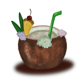 Коктейль кокос 