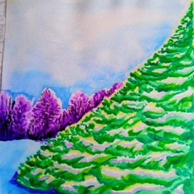 Открытка. Морозное утро