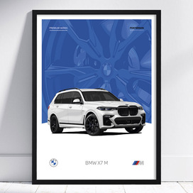 Постер BMW X7 M