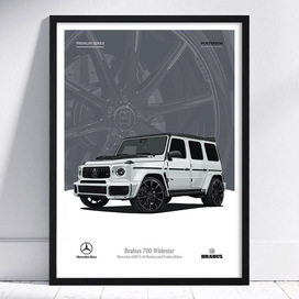 Постер Brabus 700 Widestar (Mercedes-AMG G 63 Brabus and Fostla edition)