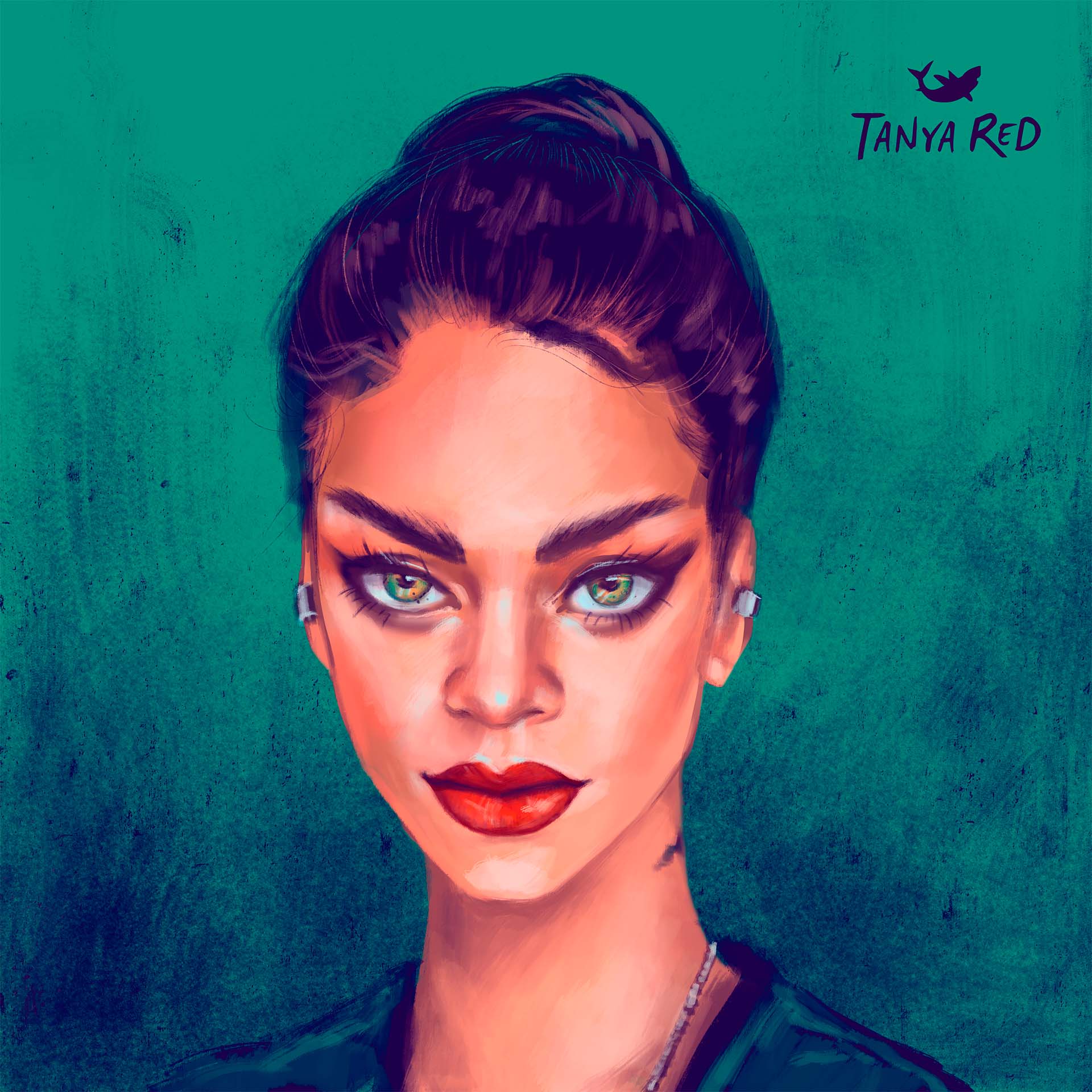 Портреты певиц. Rihanna portrait. Tanyarin.