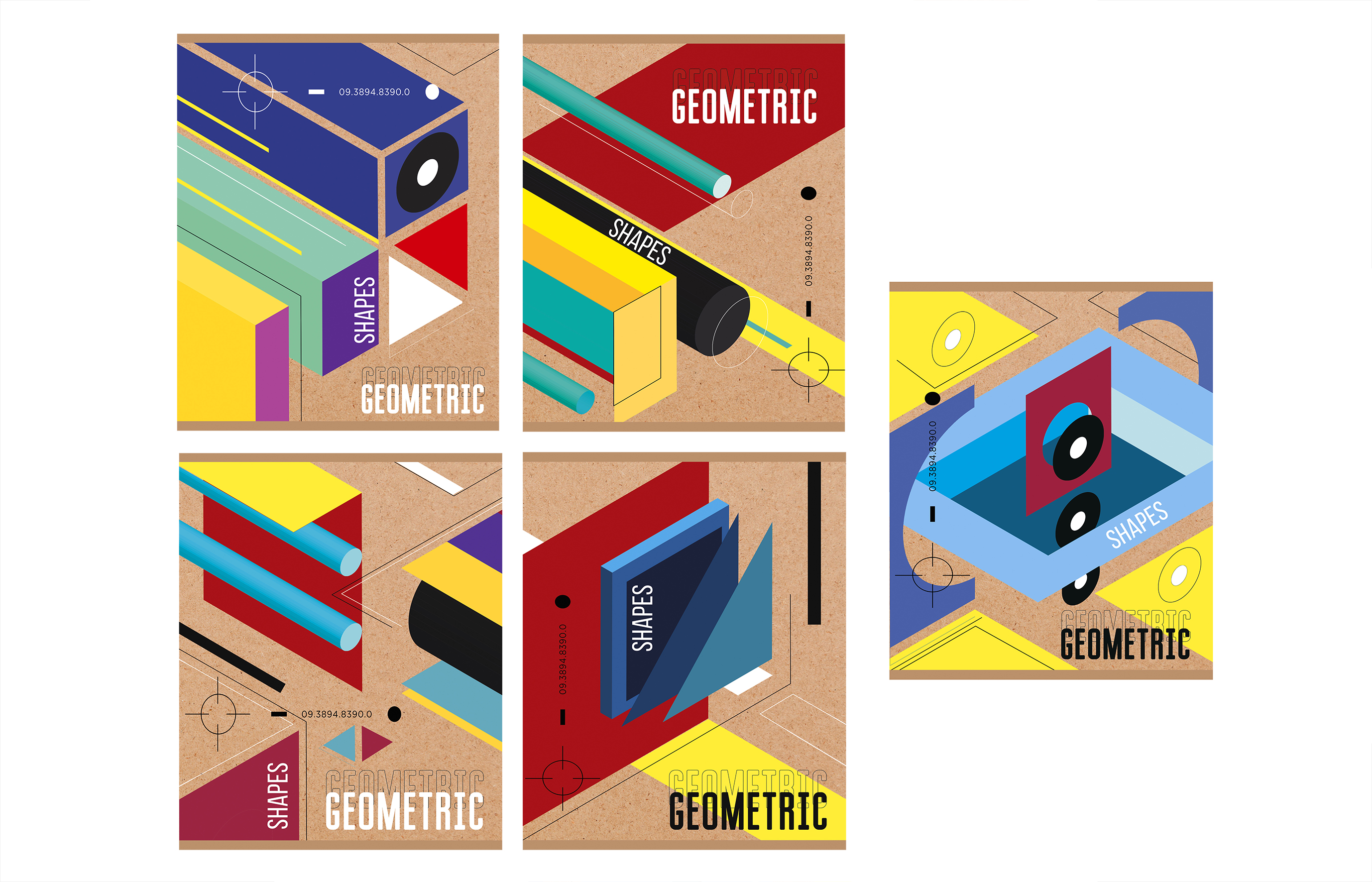 дизайн серии тетрадей на крафте
