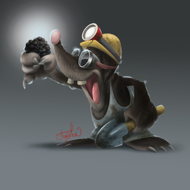 Крот шахтер и трюфель