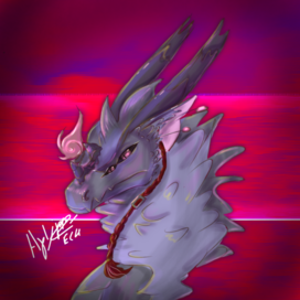 Морда в цвете