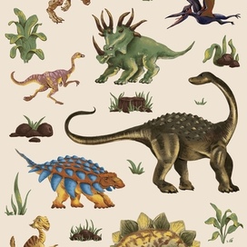 Стикерпак с динозаврами