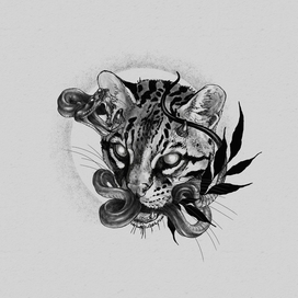 Оцелот и змея