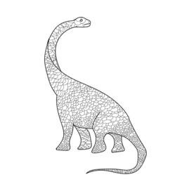 Динозавр рисунок на белом фоне