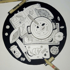 композиция в круге