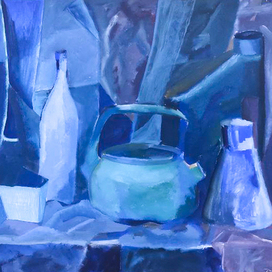 синий натюрморт