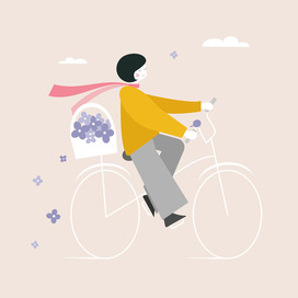 Девушка с сиренью