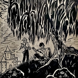 Техноблейд и Вилбур линогравюра