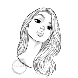 Девушка (карандаш)