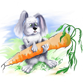 Заяц и его большая Морковь!
